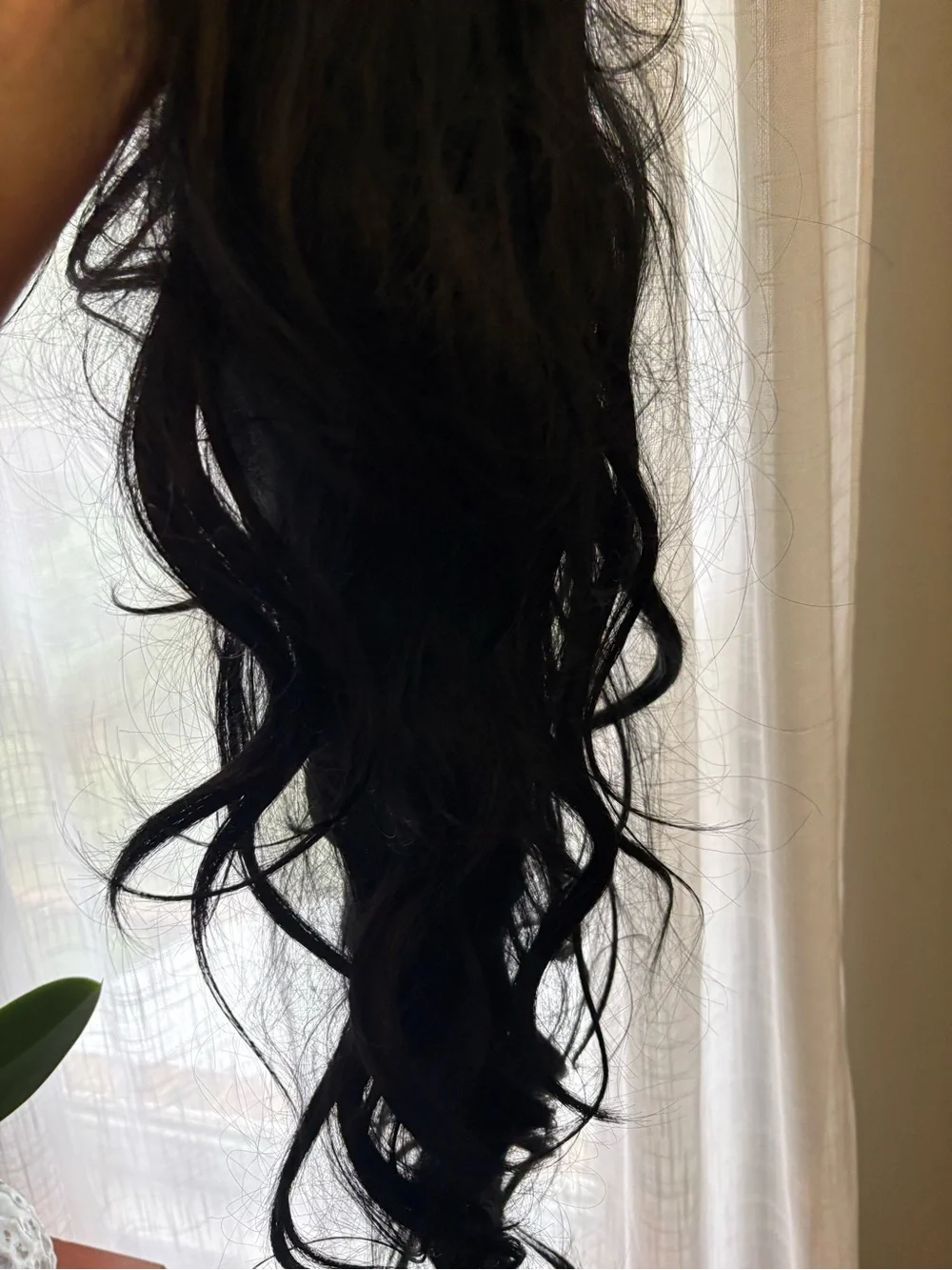 Premium Black Wavy Clip-In Hair Extension